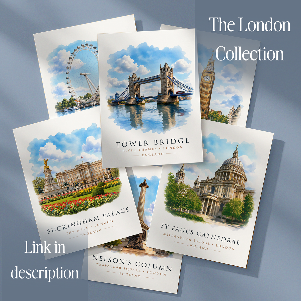 Buckingham Palace, London - Vibrant Watercolour Art Print