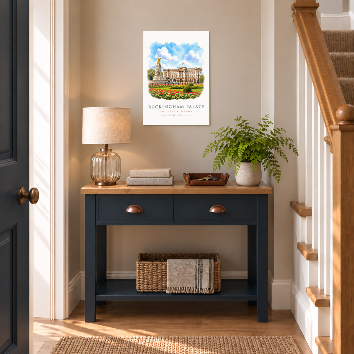 Buckingham Palace, London - Vibrant Watercolour Art Print