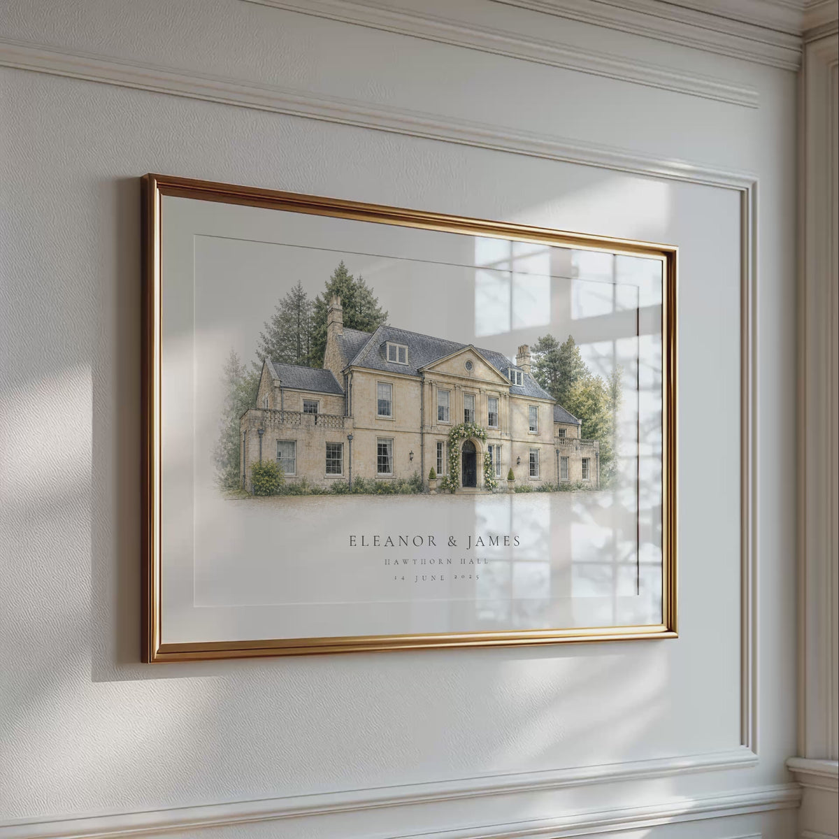 Personalised wedding venue portrait — approved hero video 2